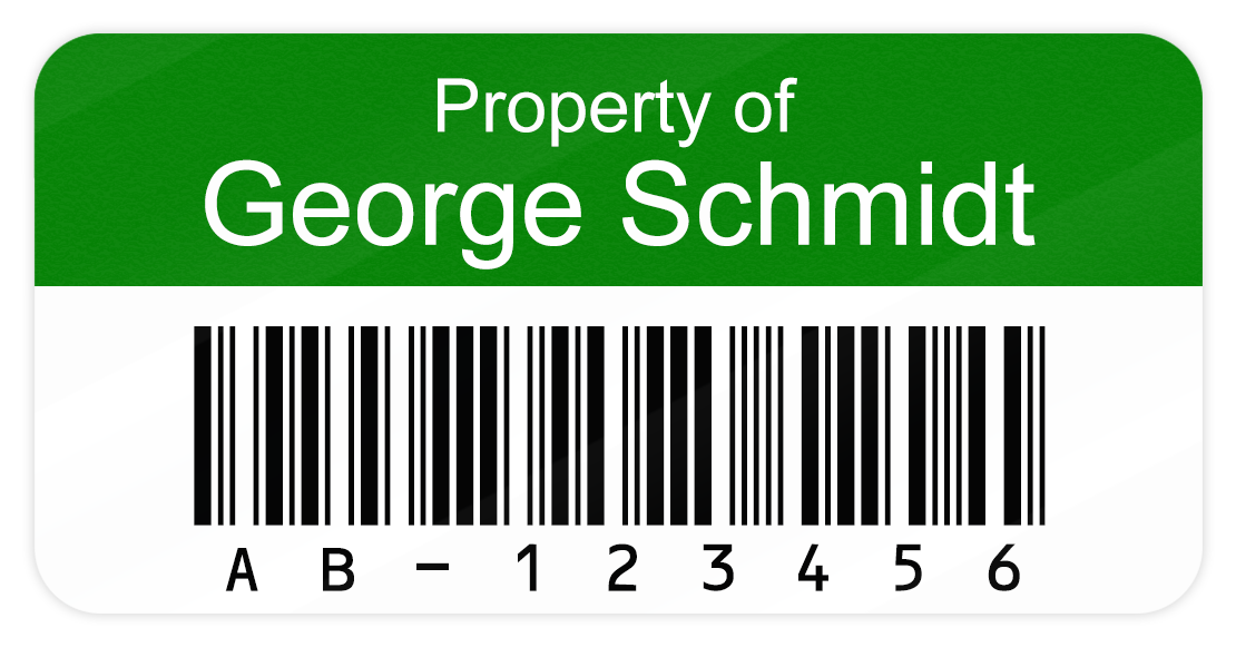 Vinyl Asset Tags - My One Stop