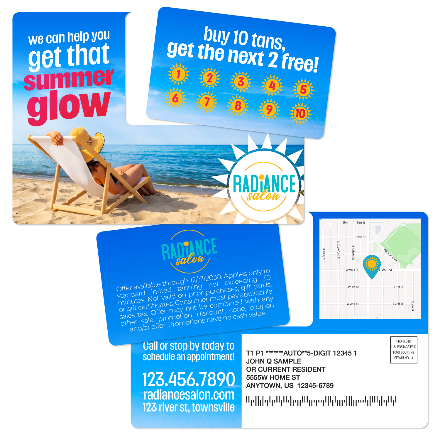 Custom Plastic Postcard Mailers