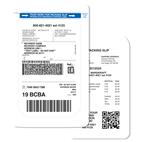 Two-Sided Shipping Labels (2SS) - My One Stop