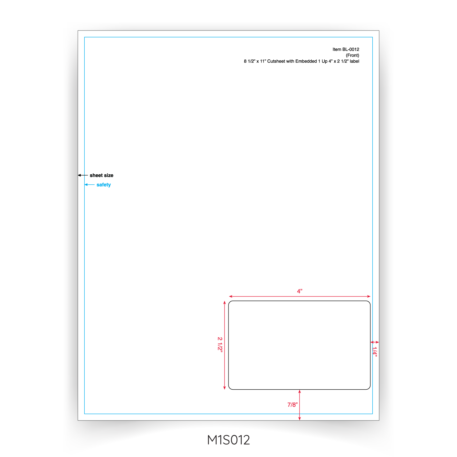 Stock Integrated Labels