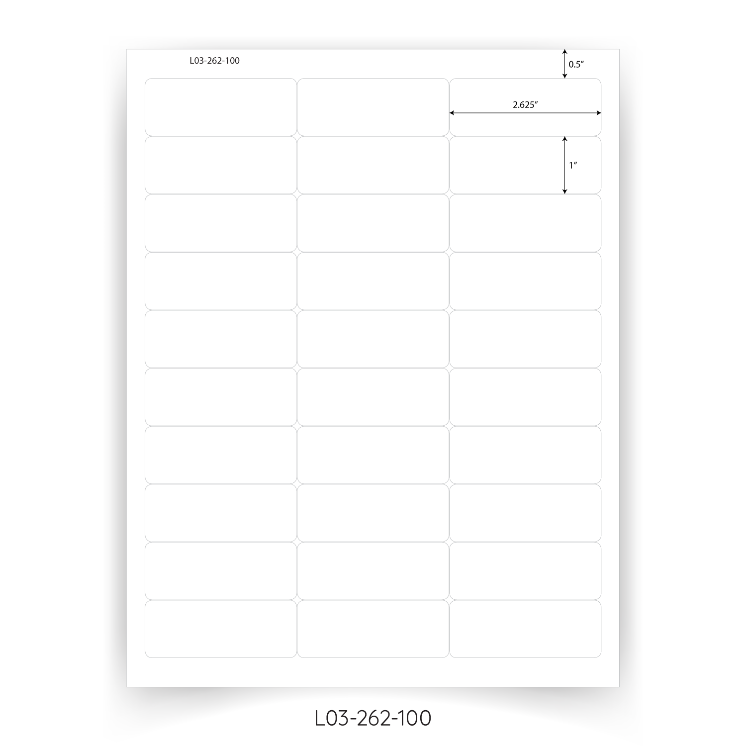 Stock Laser Cut Sheet Labels - My One Stop