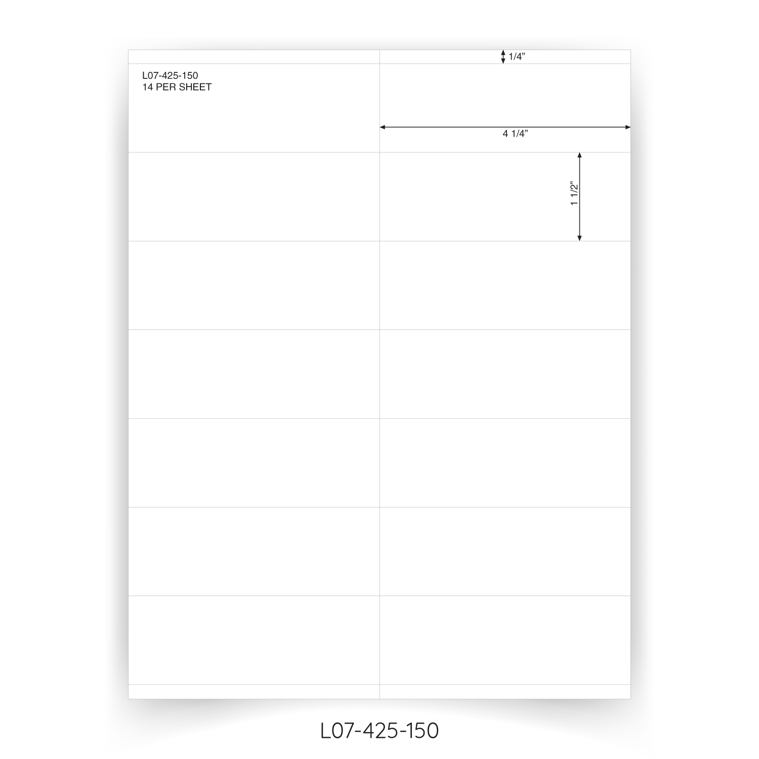 Stock Laser Cut Sheet Labels - My One Stop
