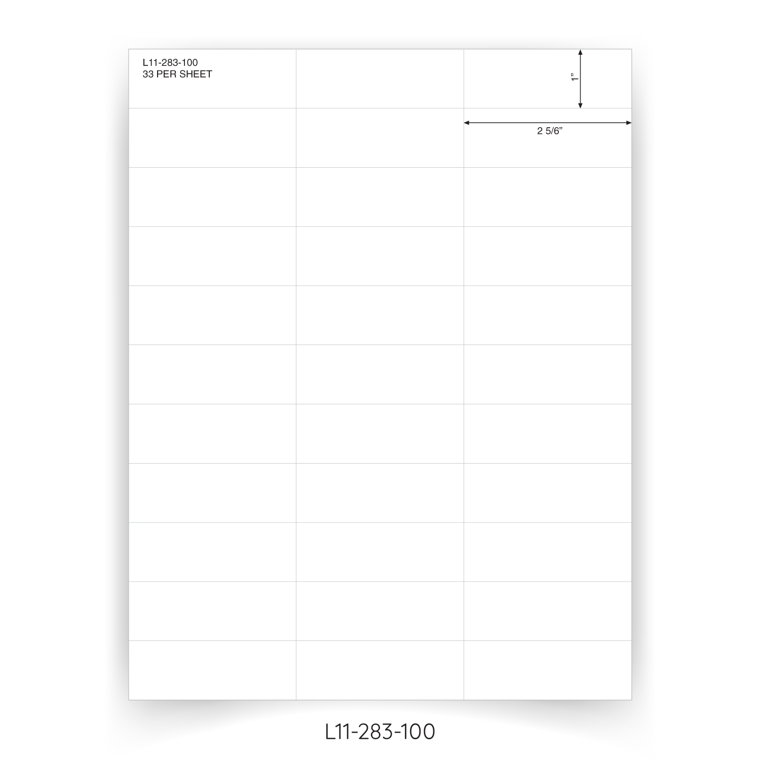 Stock Laser Cut Sheet Labels - My One Stop